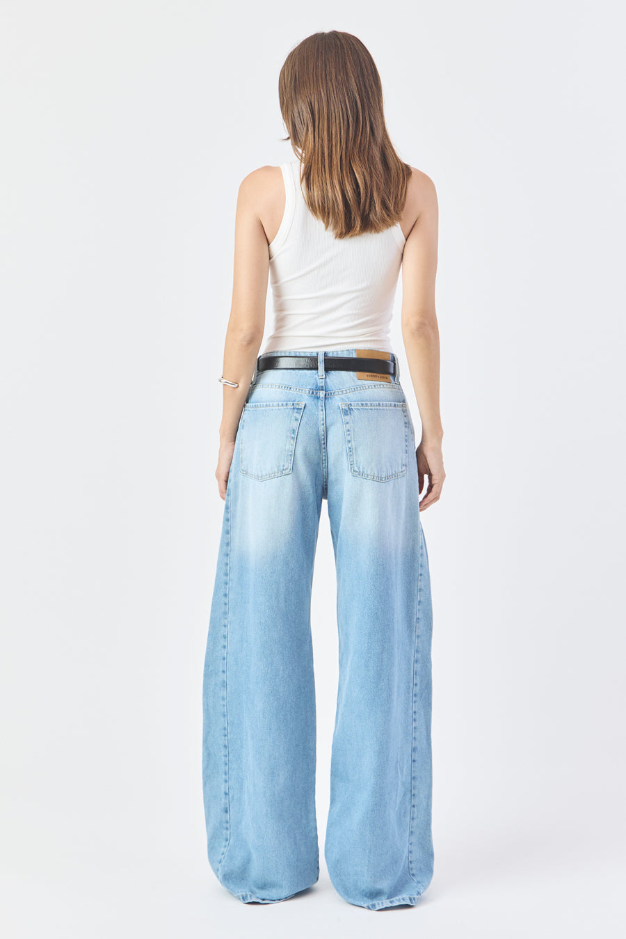 Calça Yasmin Wide Leg Jeans Médio