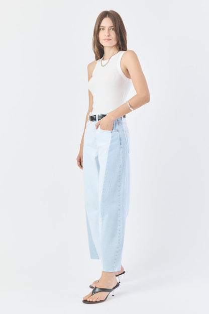 Calça Maria Barrel Jeans Claro