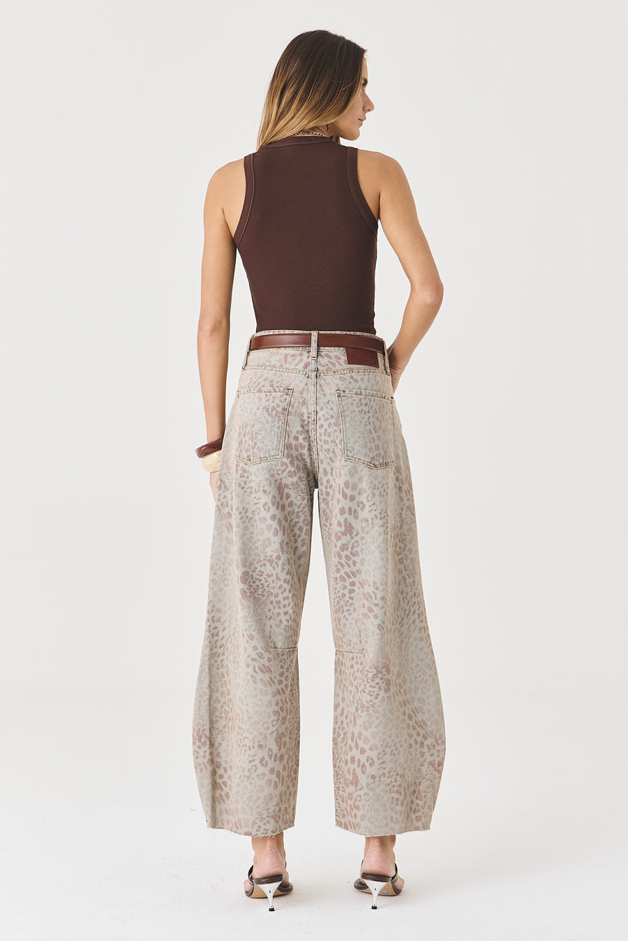 Calça Maria Barrel Animal Print