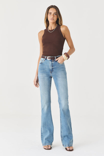 Calça Larissa Bootcut Jeans Médio