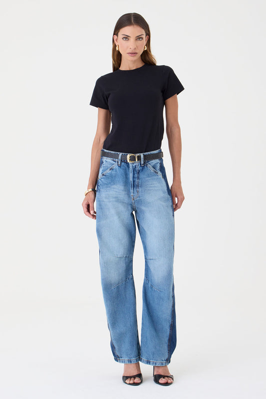 Calça Emily Barrel Patch