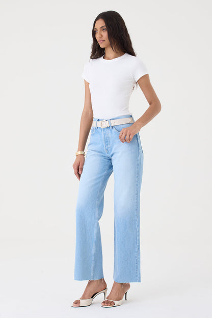 Calça Dani Straight Jeans Claro