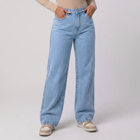 Calça Jeans Feminina | Wide Leg Cintura Alta